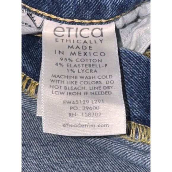 Women’s ETICA X ANTHROPOLOGIE Ivy denim jumpsuit size medium - Picture 10 of 14